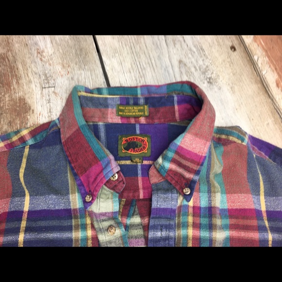 Boston Traders plaid button up. Great plaid colors! Nice heavy fabric. Mens 2X - Picture 4 of 7
